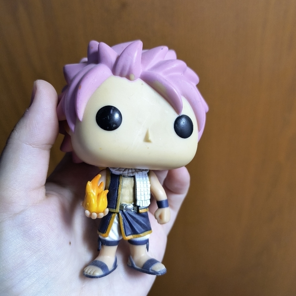 Anime Character Vinyl Figure with Pink Hair Funko POP Anime: Fairy Tail Natsu Ac - Picture 8 of 8